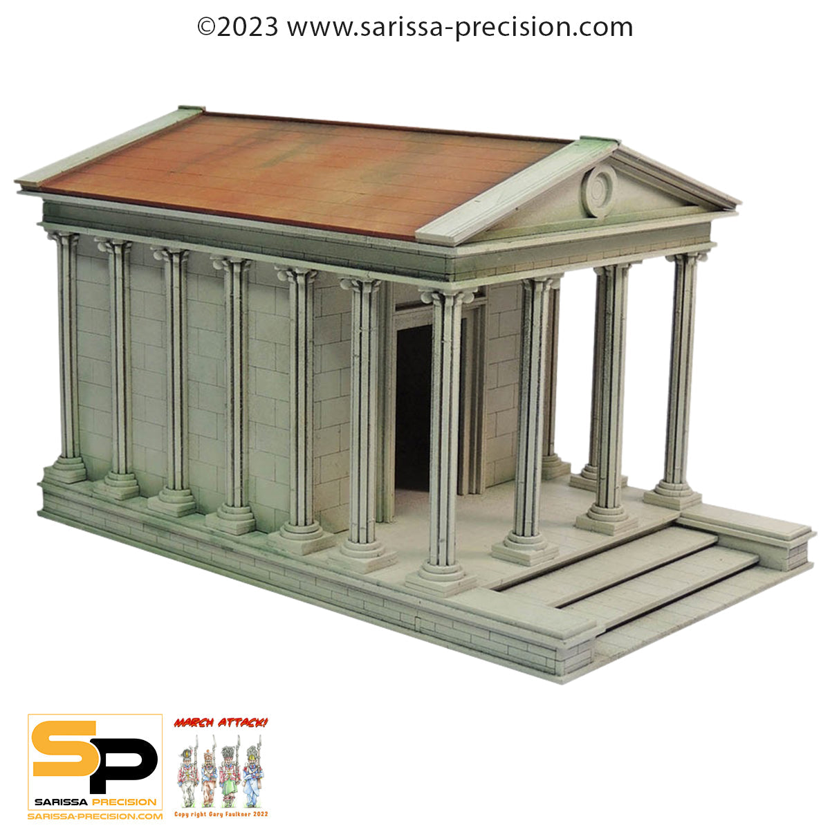 Temple - Ancient Rome MDF Scenery