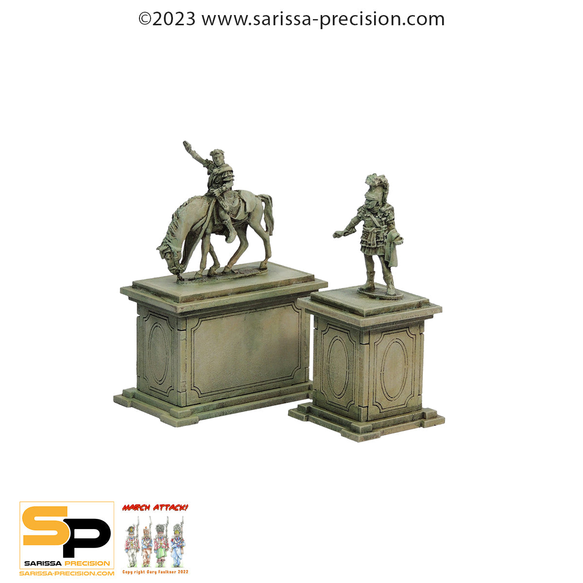 Statue Plinths - Ancient Rome MDF Scenery