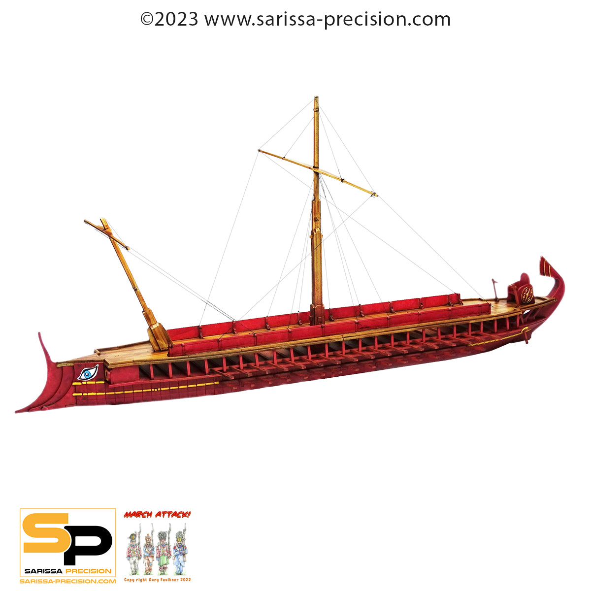 Model Mdf Ship Roman Fighting Ship - Ancient Rome MDF Scenery – em4miniatures