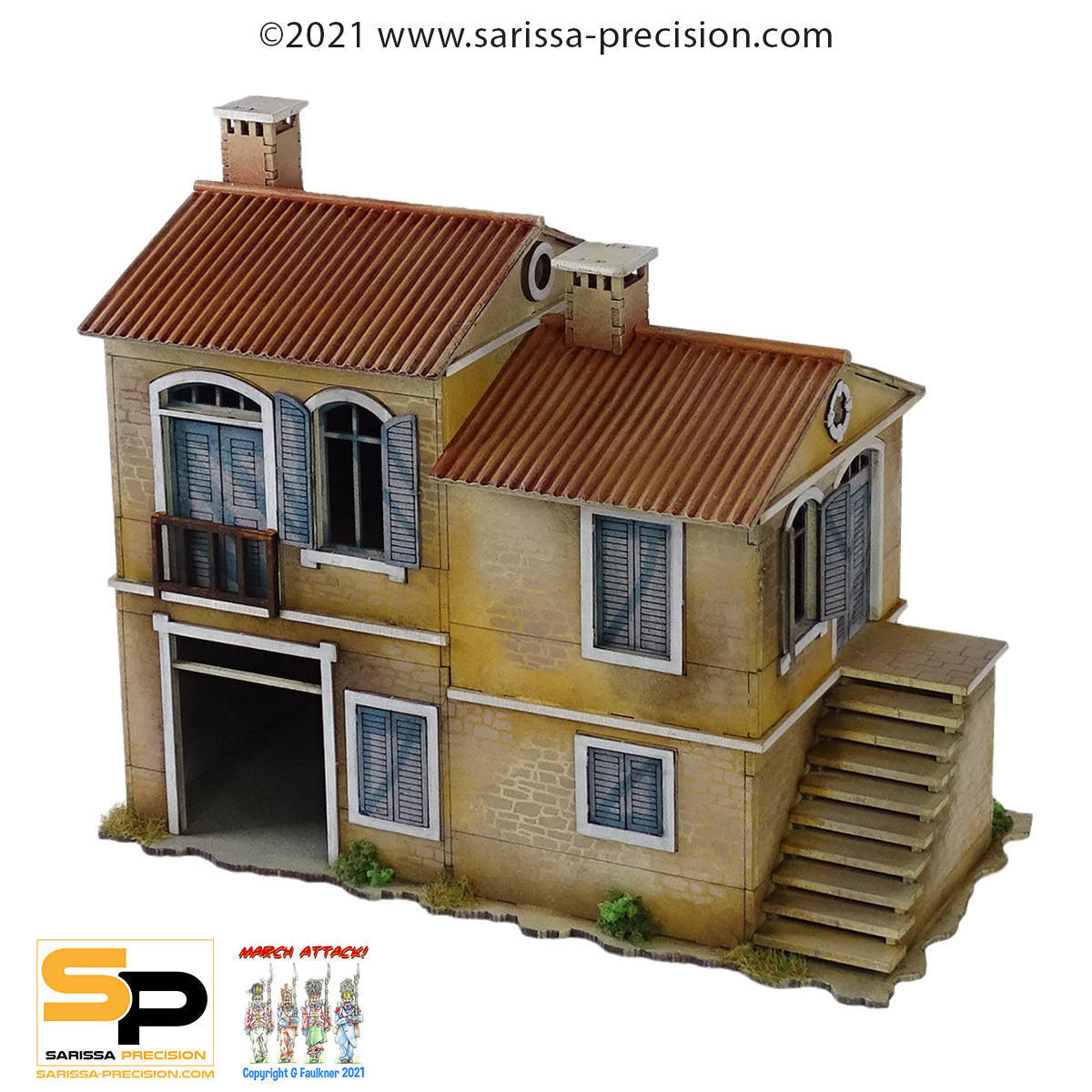 Mediterranean Farmhouse - Ancient Rome MDF Scenery