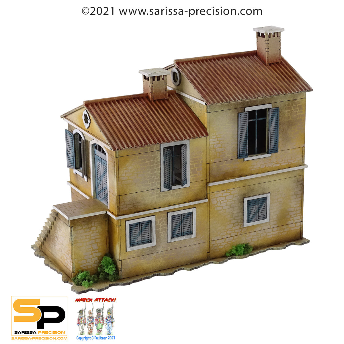 Mediterranean Farmhouse - Ancient Rome MDF Scenery