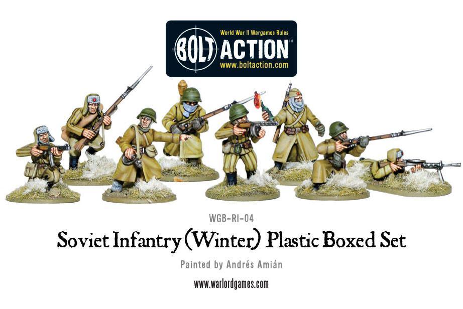 Soviet Winter Infantry Plastic Box Set