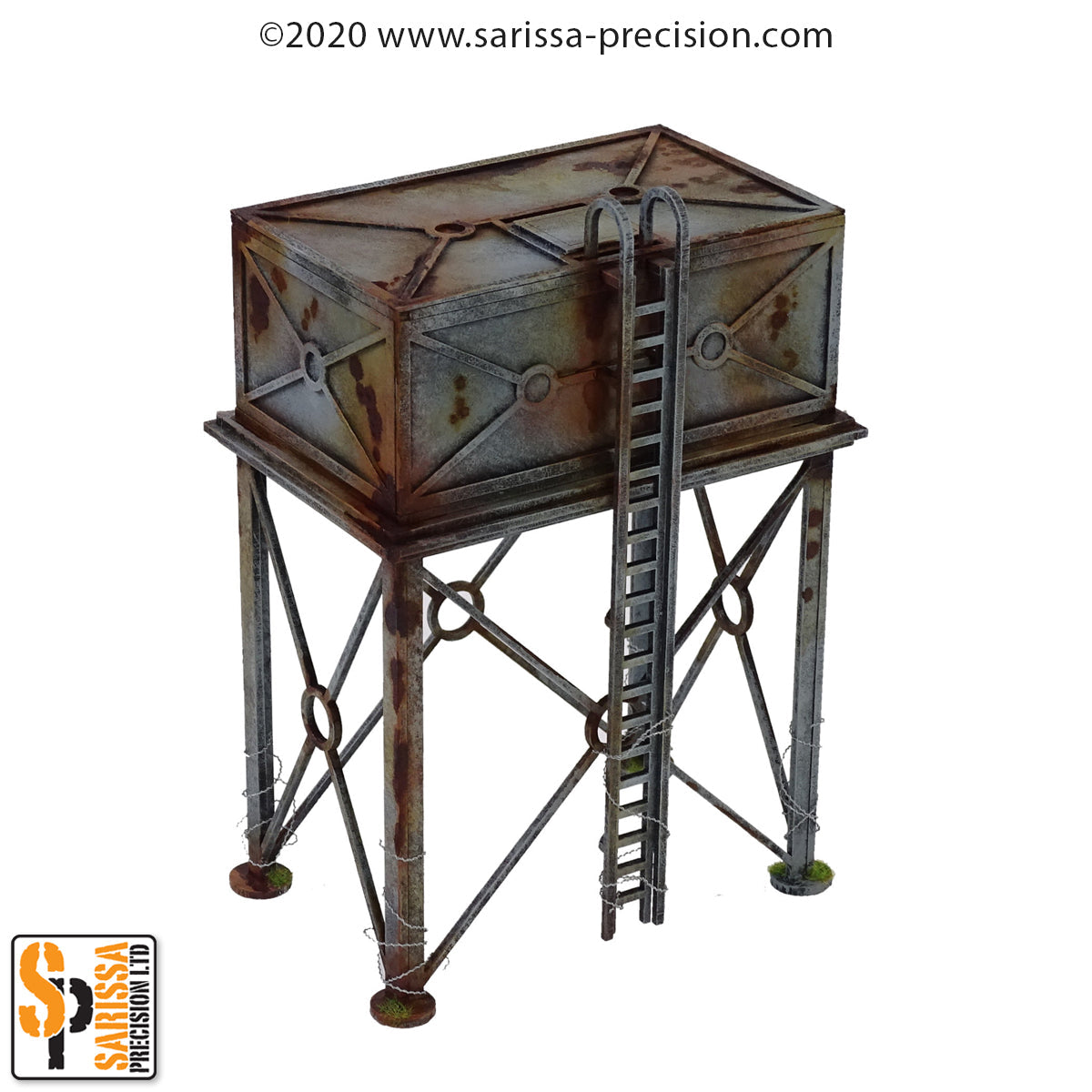 Water Tower Steel Frame - Railway MDF Scenery