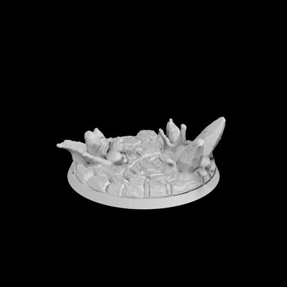 Assorted Sized Lava/Magma Resin Printed RPG Bases