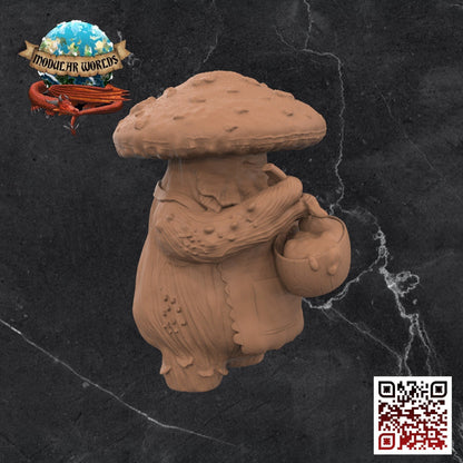Myconid Cook: Tabletop Gaming Miniature (Resin 3D Print)