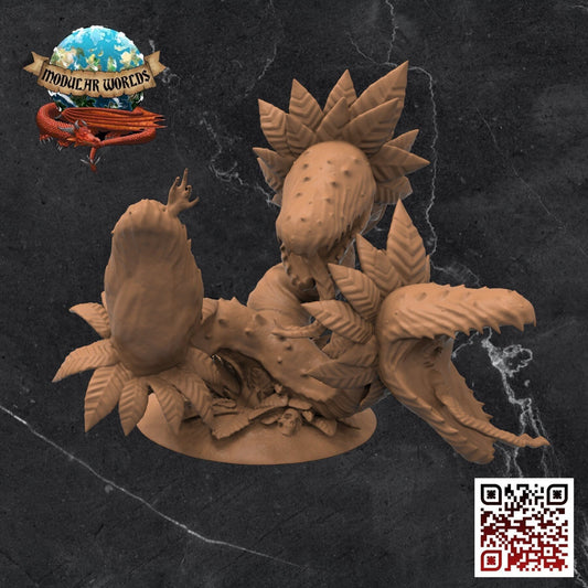 Carnivorous Plant Hydra: Tabletop Gaming Miniature (Resin 3D Print)