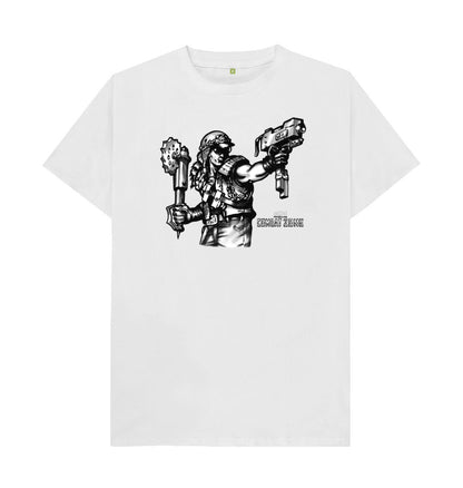 White The Road Warrior - Combat Zone T Shirt