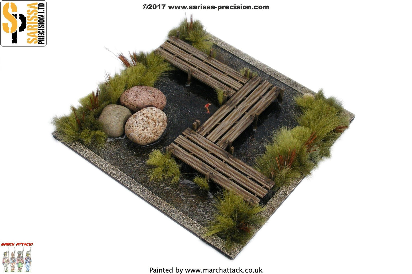 Walkway / Bridge set - Feudal Japan MDF Scenery