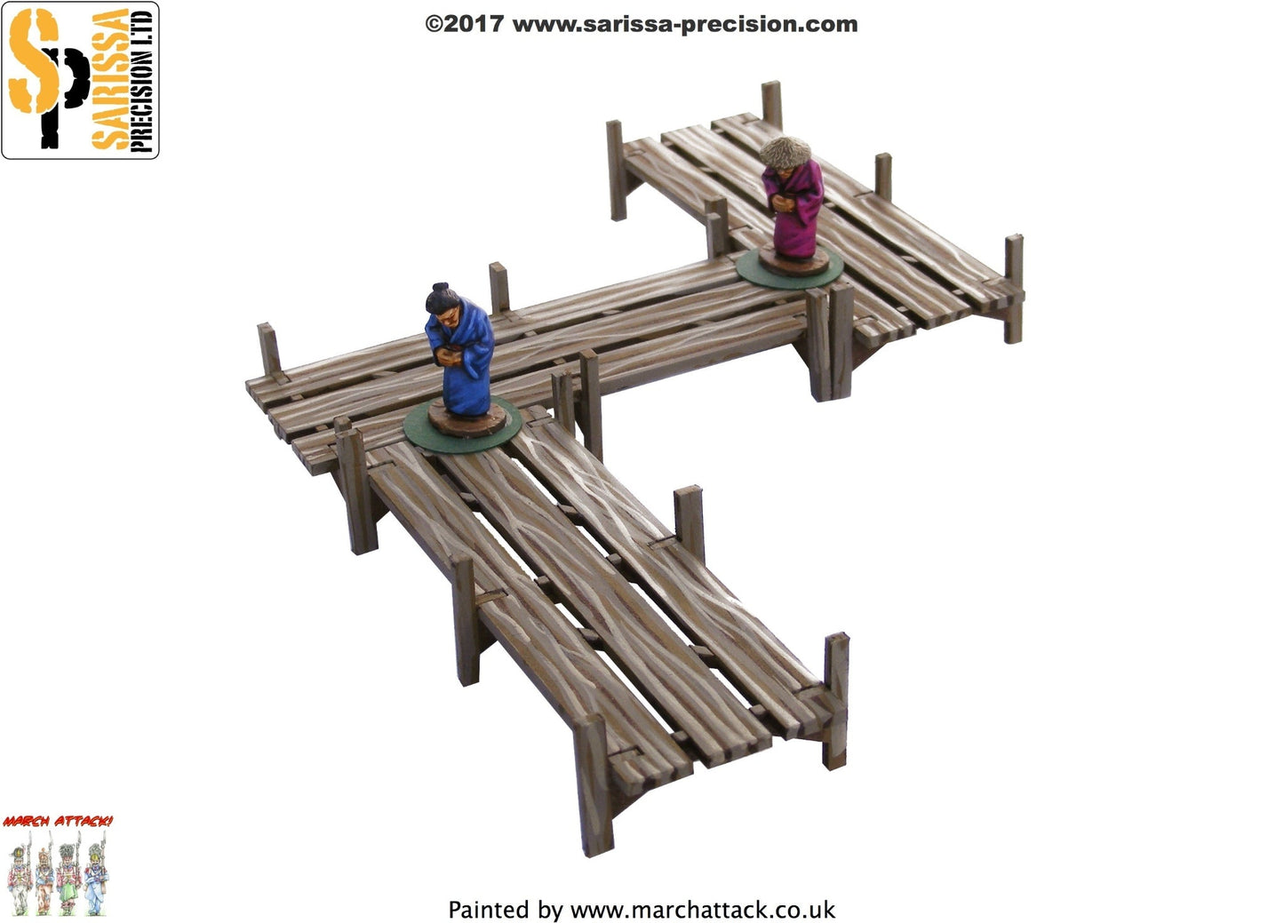 Walkway / Bridge set - Feudal Japan MDF Scenery