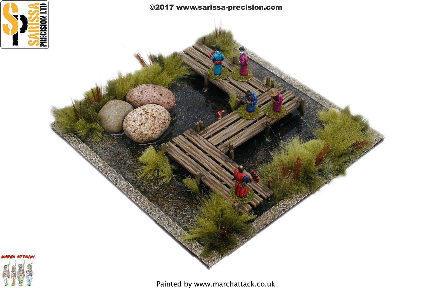 Walkway / Bridge set - Feudal Japan MDF Scenery