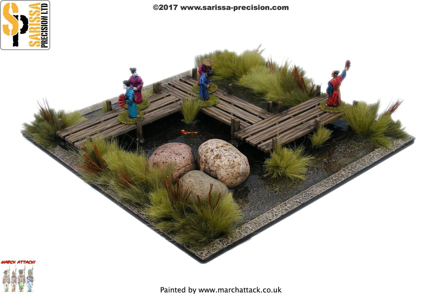 Walkway / Bridge set - Feudal Japan MDF Scenery