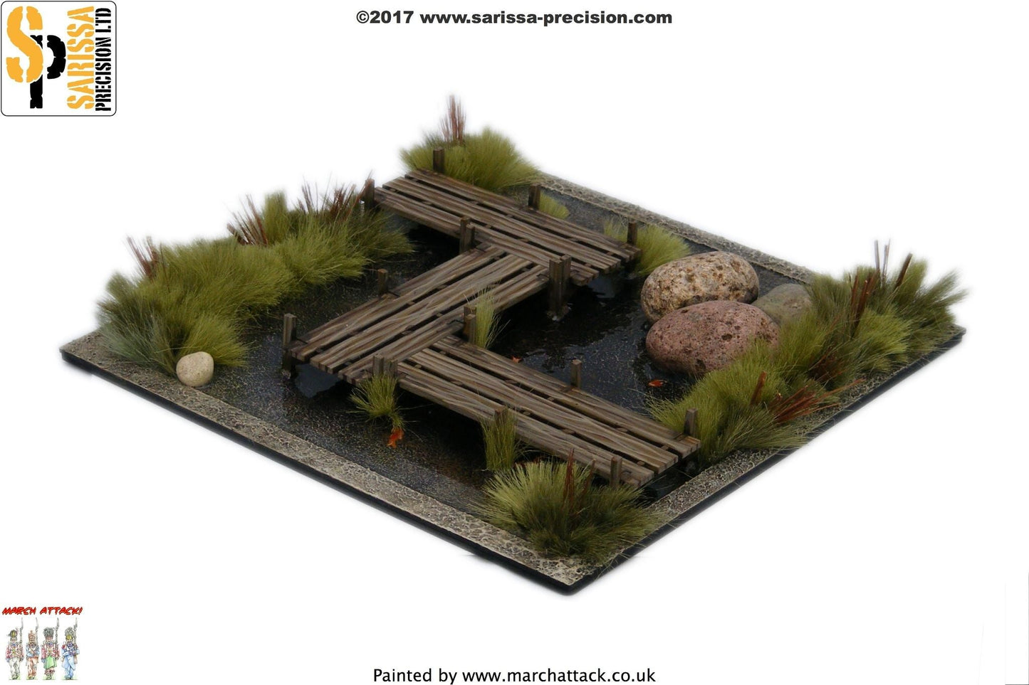 Walkway / Bridge set - Feudal Japan MDF Scenery