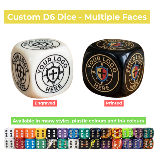 Custom Dice D6 - Six Faces