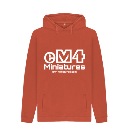 Rust eM4 Brand Hoodie