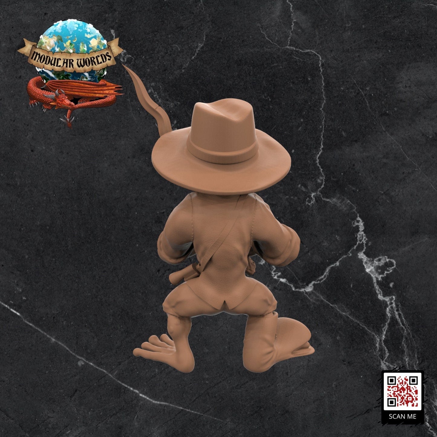 Mulio, Grung Explorer: Tabletop Gaming Miniature (Resin 3D Print)