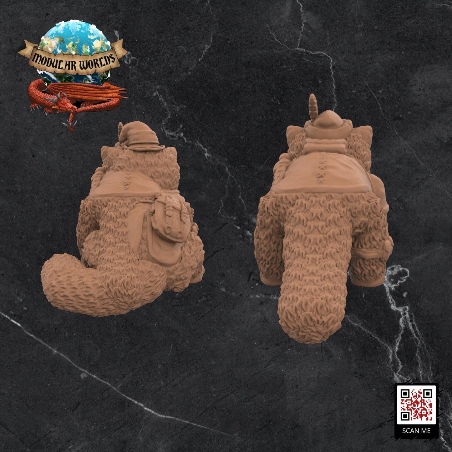 Red Panda Adventurers (x2): Tabletop Gaming Miniature (Resin 3D Print)