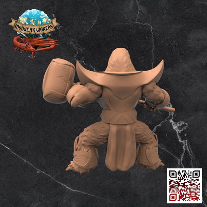 Apefolk Brawler: Tabletop Gaming Miniature (Resin 3D Print)