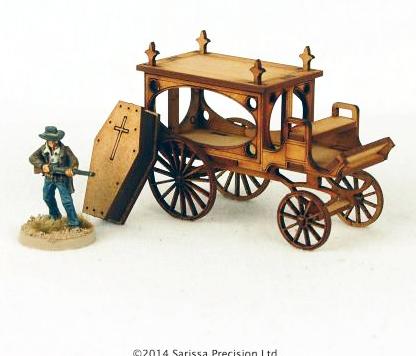 Horse Drawn Hearse - Pulp MDF Scenery