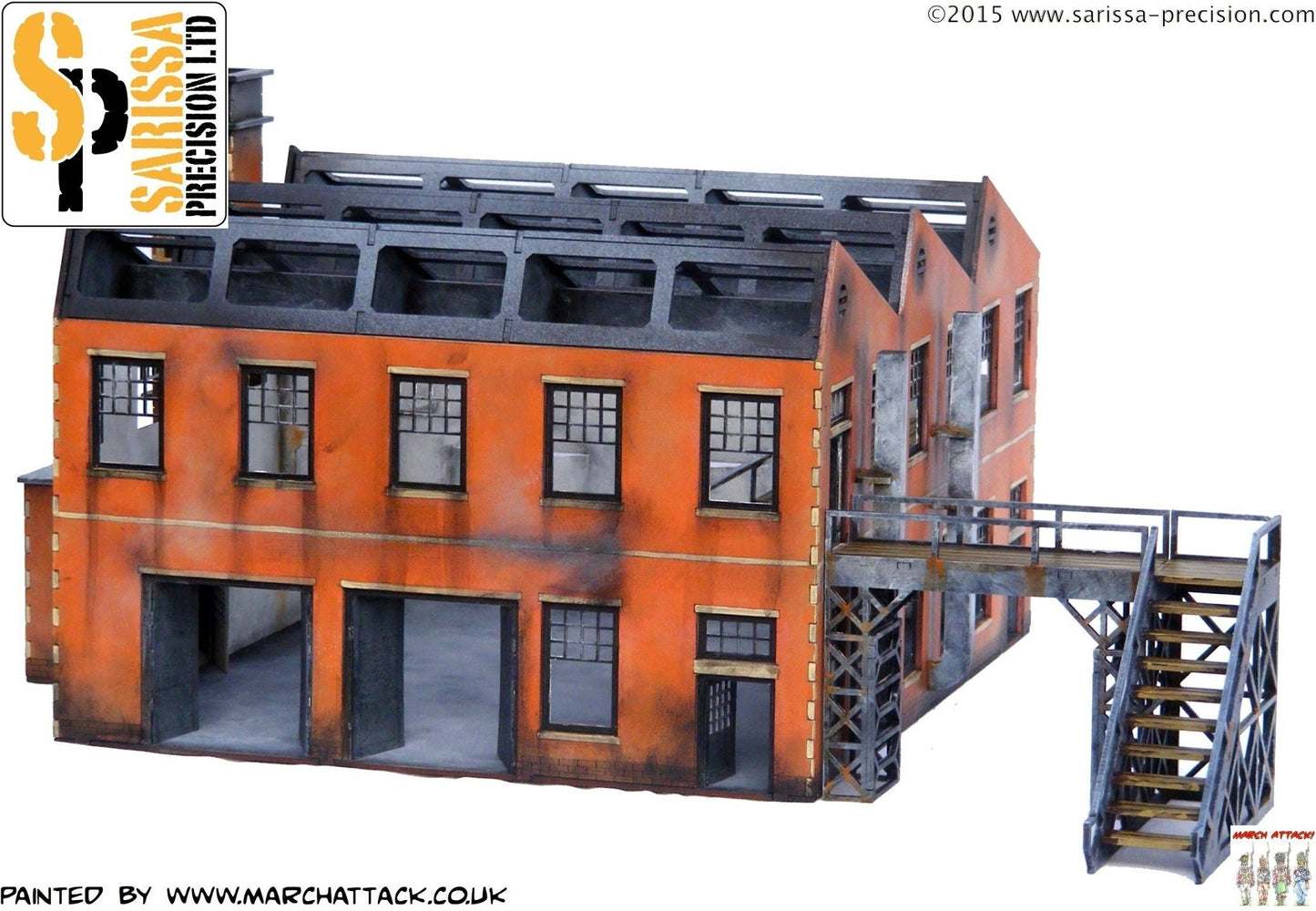 Large Factory - Industrial MDF Scenery