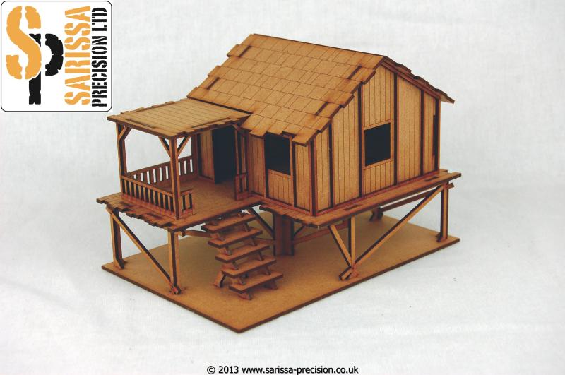 Planked-Style Village House - Jungle Theatre MDF Scenery