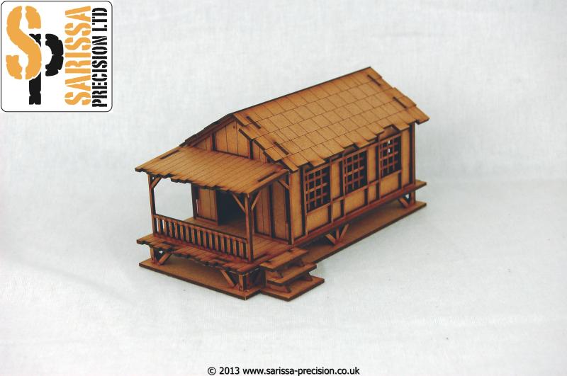 Low Small Village House - Jungle Theatre MDF Scenery