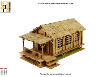 Low Small Village House - Jungle Theatre MDF Scenery