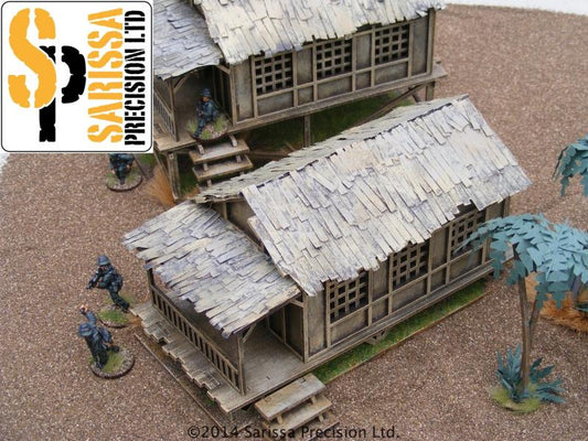 Low Small Village House - Jungle Theatre MDF Scenery