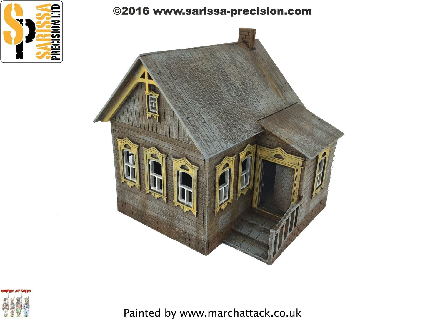 Russian Village House #1 (28mm) - World War Europe MDF Scenery