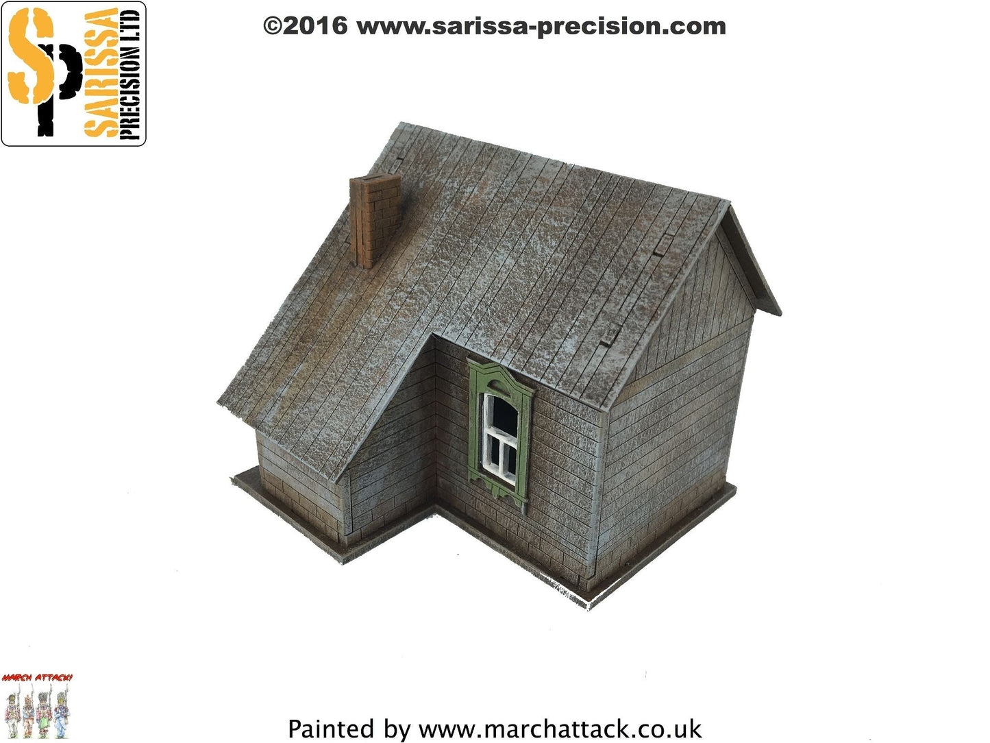 Russian Village House #2 (28mm) - World War Europe MDF Scenery