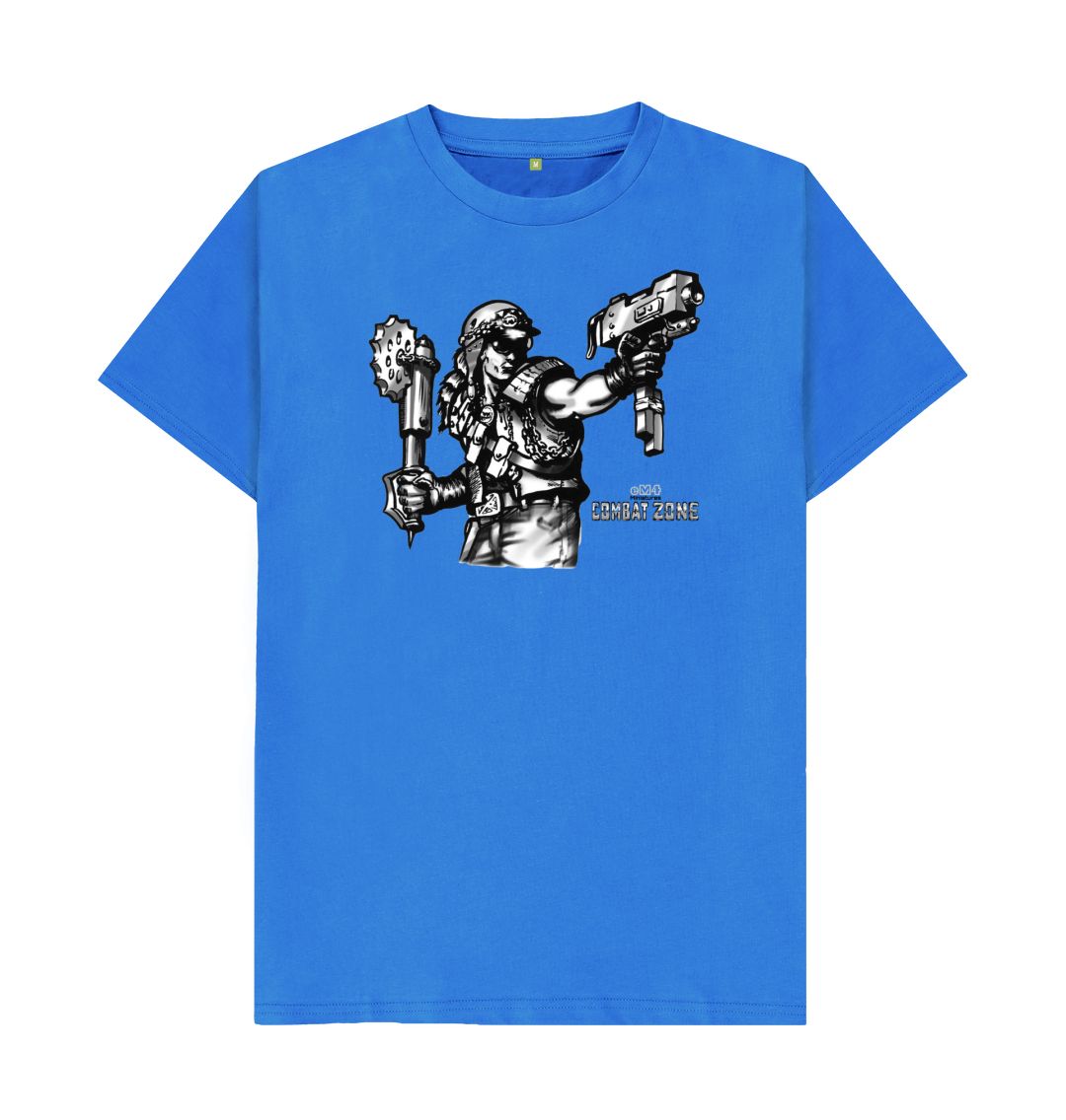 Bright Blue The Road Warrior - Combat Zone T Shirt