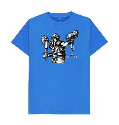 Bright Blue The Road Warrior - Combat Zone T Shirt