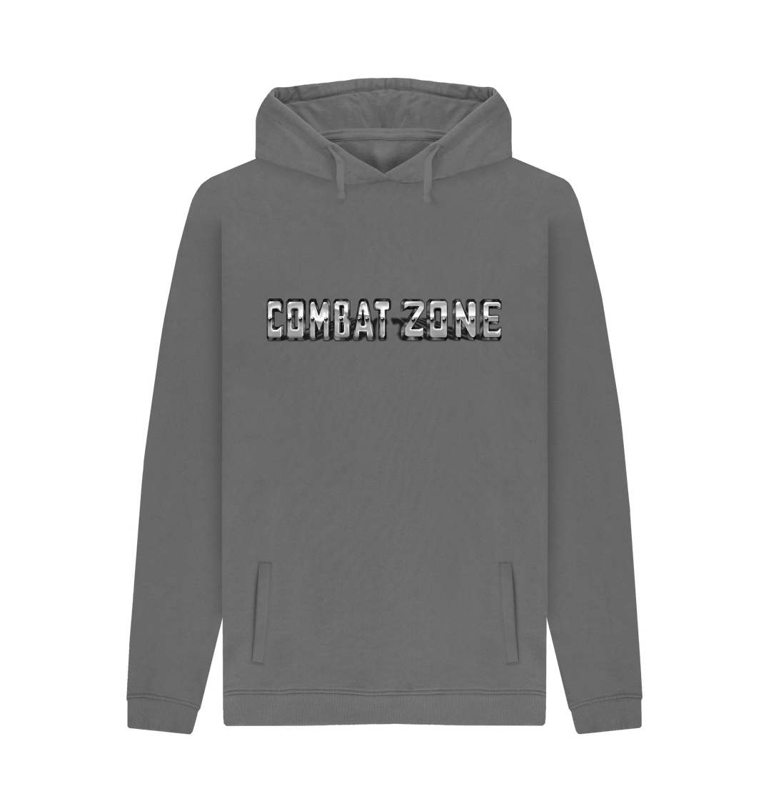 Slate Grey Printed Hoody Front