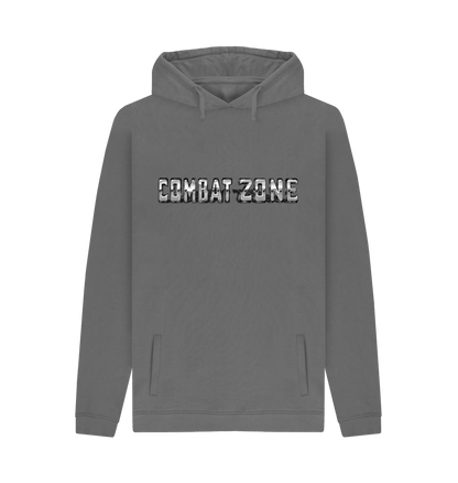 Slate Grey Printed Hoody Front