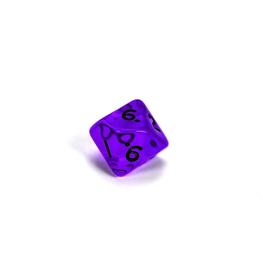 Gem D10 (0-9) Poly Dice - Purple