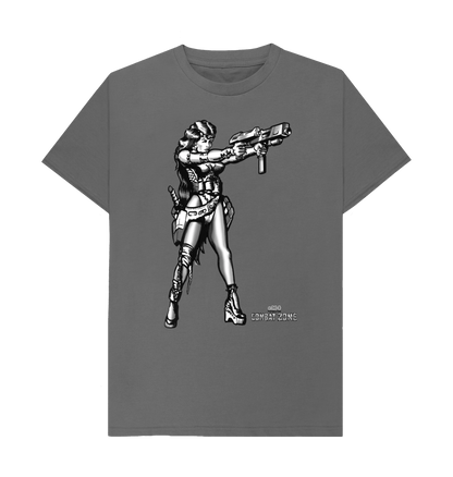 Slate Grey Faye Duel Wielding - Combat Zone T Shirt