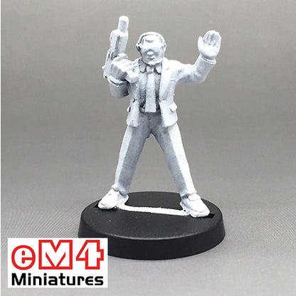 Suit With SMG Hand Up