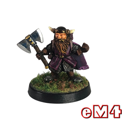 Dwarven Warrior with Battleaxe Miniature