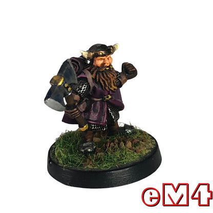 Dwarven Warrior with Battleaxe Miniature