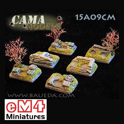 6 x Small Scenic Bases