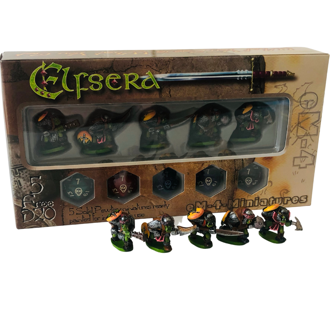 Elfsera Orc Raiders - Prepainted Miniatures Set
