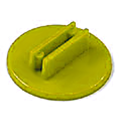 20mm Round Card Stands x 20 - Yellow