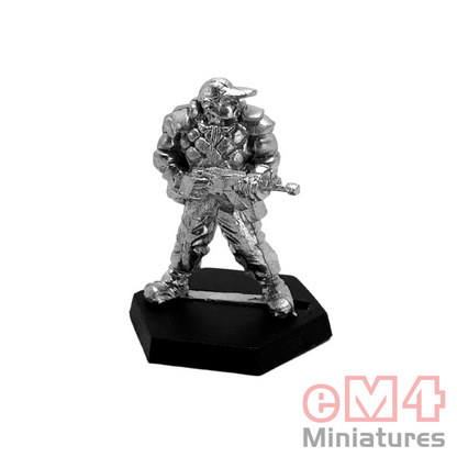 Swat Team Trooper with Assault Rifle, Ready - Miniature