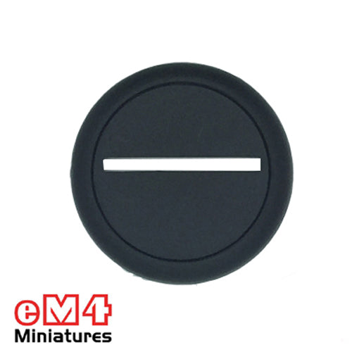 40mm Round Slotted Lipped base x 5