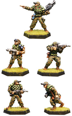 Swat Team Trooper with Assault Rifle, Ready - Miniature
