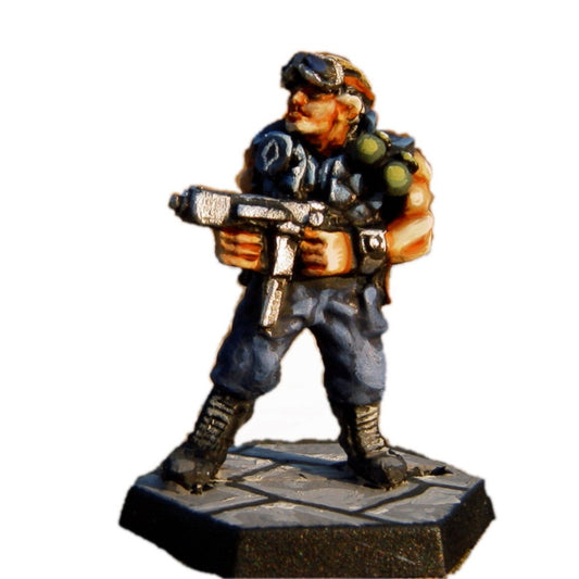 Swat Team Hero with SMG & Grenades - Miniature