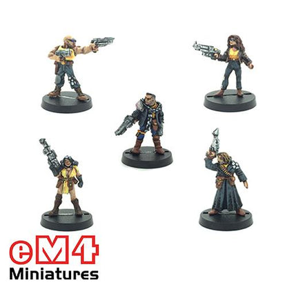 Chequer Gang Hooded Ganger with Auto Shotgun - Miniature
