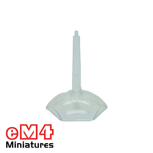 25mm Clear Hex Flying Bases – Unpainted, For Miniature Figures & RPGs