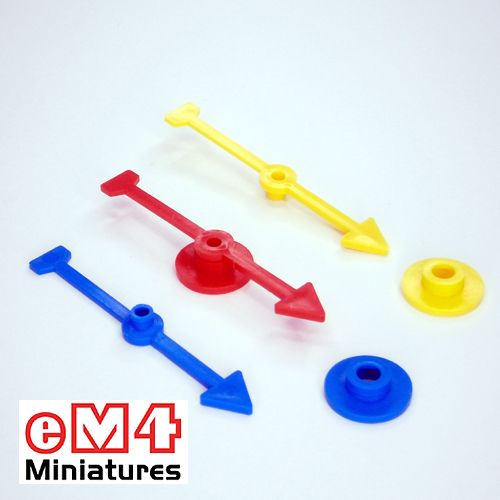 71mm Arrow Direction Spinner-Yellow