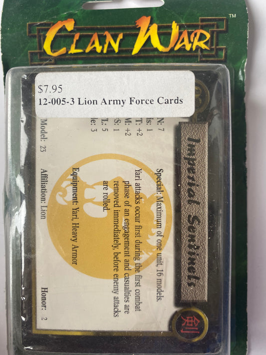 12-005-3 Lion Army Force Cards