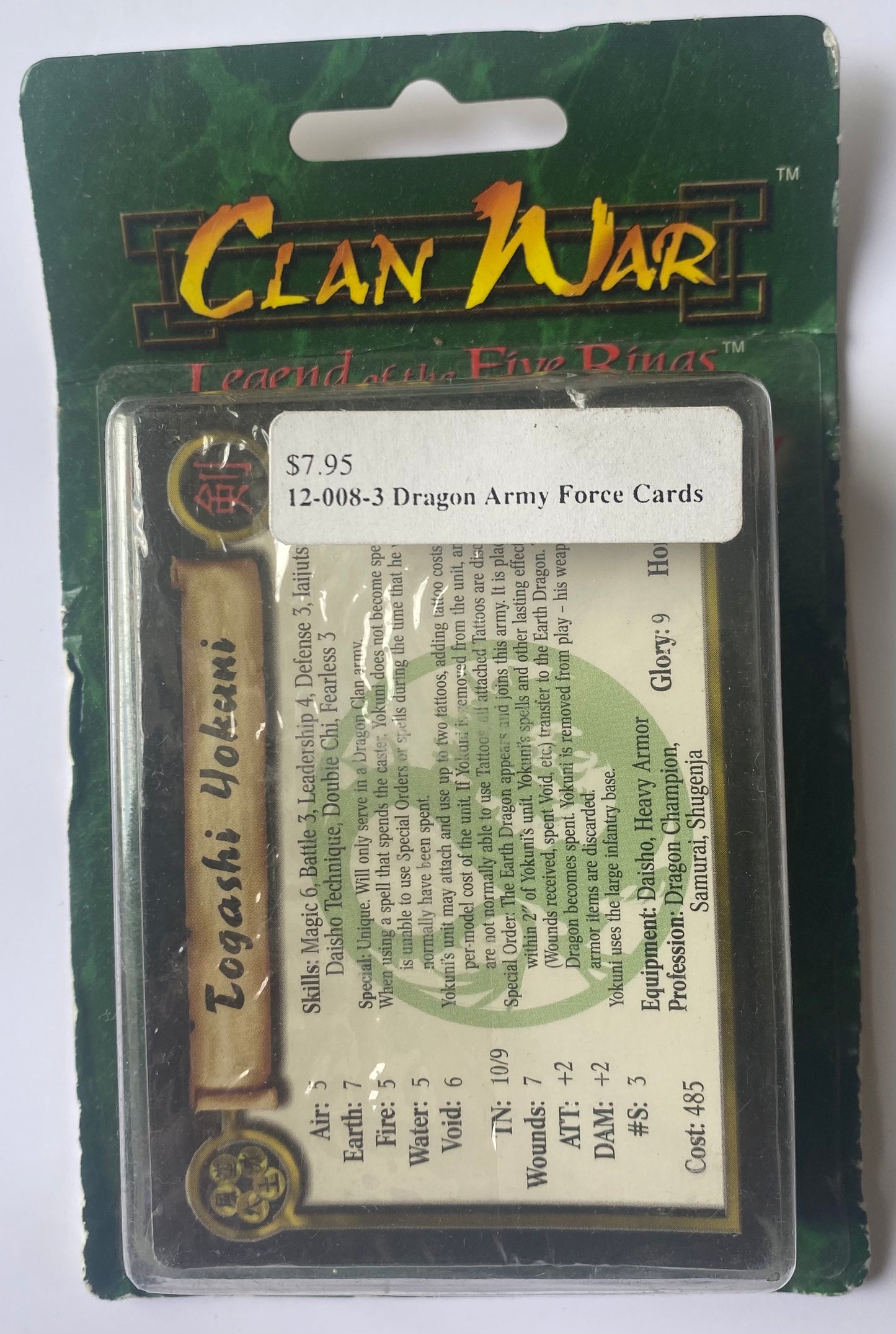 12-008-3 Dragon Army Force Cards